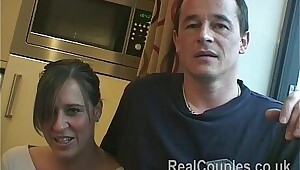 Tiffany and Jez filmed in the kitchen